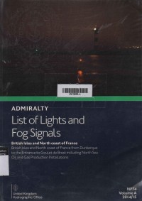Admiralty List Of Lights And Fog Signals (NP74) Volume A