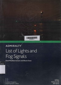 Admiralty List Of Lights And Fog Signals (NP86) Volume N