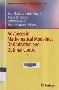 Advances In Mathematical Modeling, Optimal Control