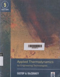 Applied Thermodynamics For Engineering Technologist