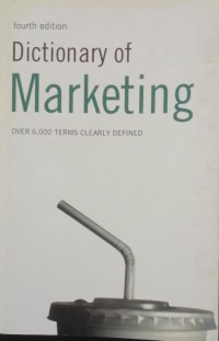 Image of Dictionary of Marketing