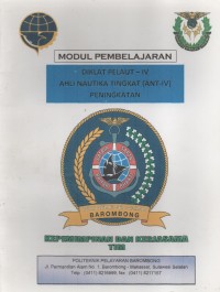 Diklat Pelaut - IV Ahli Nautika Tingkat (ANT - IV) Peningkatan : Kepemimpinan Dan Kerjasama Tim