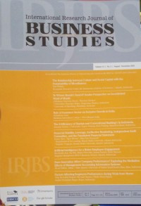 Image of International Research Journal of Business Studies