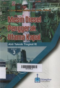 Mesin Diesel Penggerak Utama Kapal : ATT-III