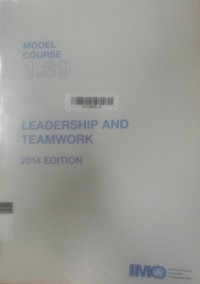 Model Course 1.39 Leadership And Teamwork
