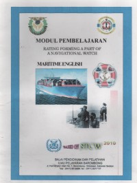 Rating Forming A Part Of Navigational Watch : Maritime English