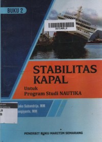 Stabilitas Kapal : Program Studi Nautika